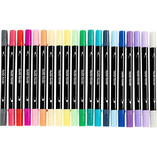 Textile Markers Line 2.3+3.6mm - Additional Colours (20 Pieces)