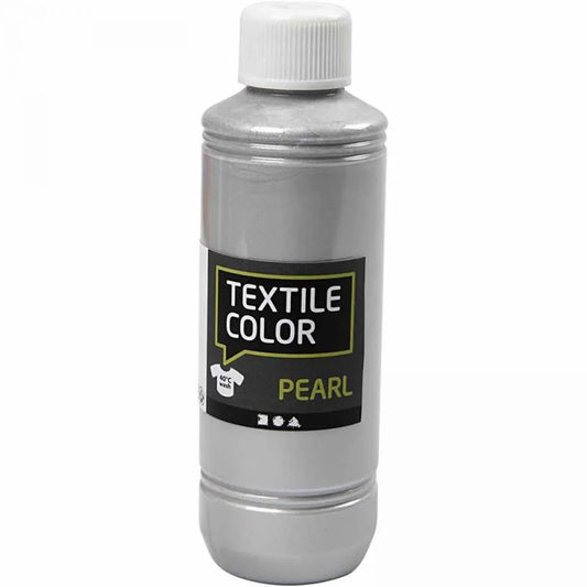 Textile Color Paint, 250 ml, silver