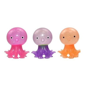 Octopus Glitter Squeeze Ball With Suction Cups (Assortment)
