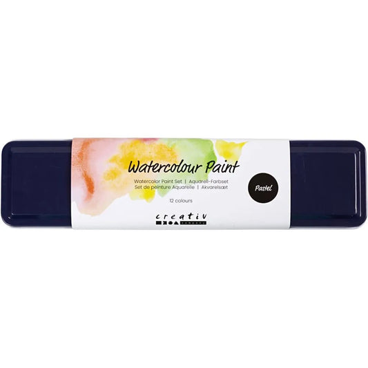 Creativ Watercolour Kit - Pastel Colours (12 Pack)