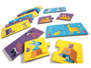 Djeco Opposites - Puzzle Duo 12 Puzzles