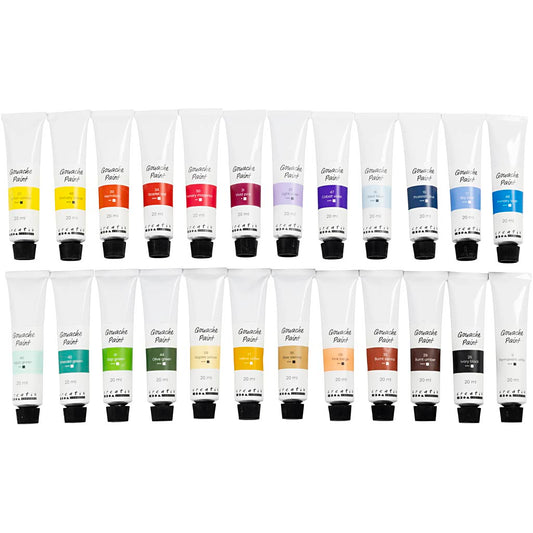 Gouache Paint - Assorted Colours 24x20ml