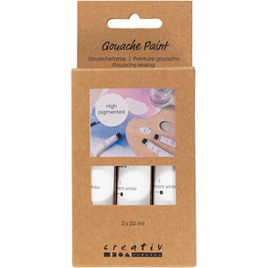 Gouache Paint - White 3x20ml