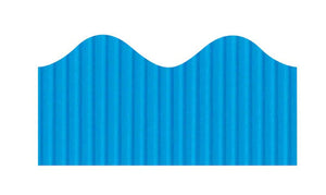 Bordette Scalloped 57mm x 15m - Bright Blue