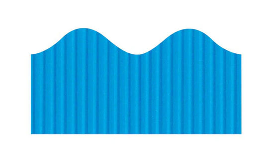 Bordette Scalloped 57mm x 15m - Bright Blue