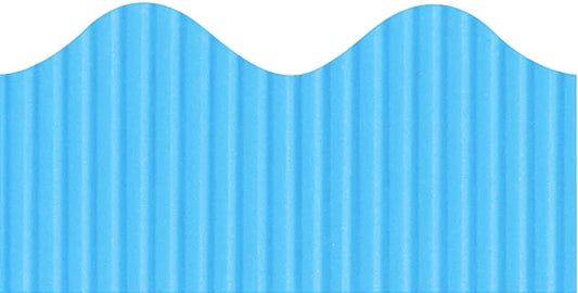 Bordette Scalloped - Sky Blue 57mm x 15m