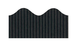 Bordette Scalloped - Black (57mm x 15m)