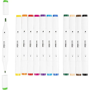 Illustration Alcohol Markers Standard Colours - 12 Piece Set