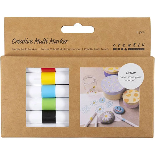 Creative Acrylic Multi Markers (Pack of 6)