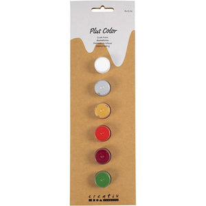 Plus Color Craft Paint - Christmas Colours (6x5ml)