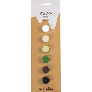 Plus Color Craft Paint - Natural Colour Set (6x5ml)