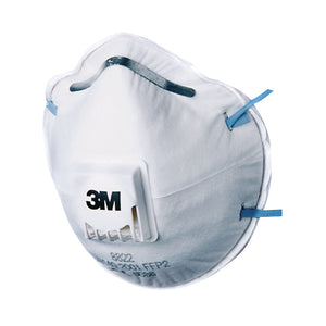 3M FFP2 Valved Respirator 8822 (Pack of 10) GT500075202