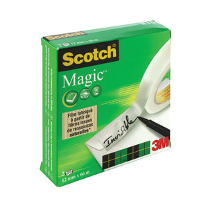 3M Scotch Magic Tape 810 12mm x 66m (Pack of 2) 8101266