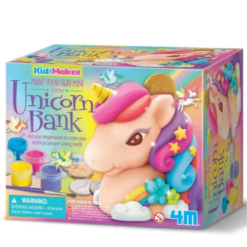 Kidzmaker Paint Your Own Glitter Unicorn Bank