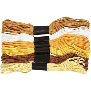 Embroidery Floss 1mm Golden 6 Bundle