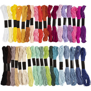 Creativ Embroidery Floss - 42 Assorted Colours (1mm thickness)