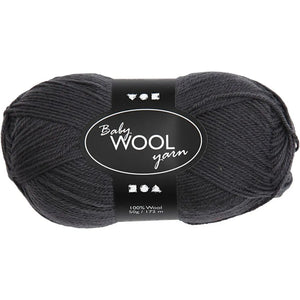 Baby Yarn, dark grey, L: 172 m, 50 g/ 1 ball