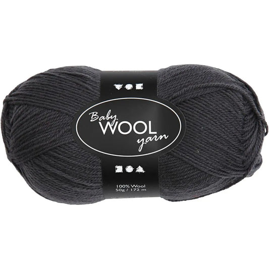 Baby Yarn, dark grey, L: 172 m, 50 g/ 1 ball