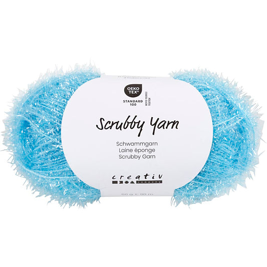 Scrubby Yarn L: 90m Blue 50g