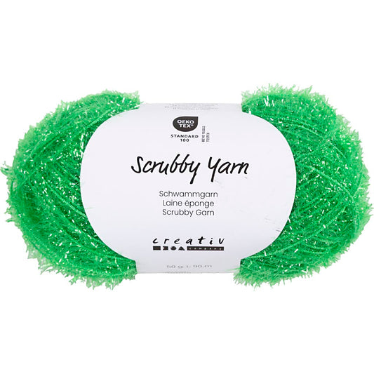 Scrubby Yarn L: 90m Green 50g