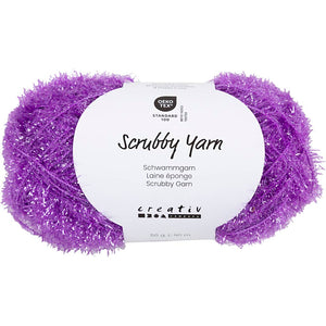 Scrubby Yarn L: 90m Purple 50g