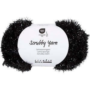 Scrubby Yarn L: 90m Black 50g