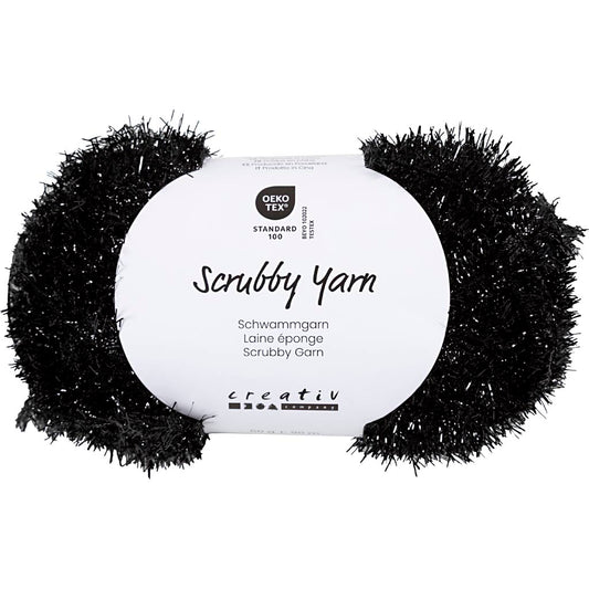Scrubby Yarn L: 90m Black 50g
