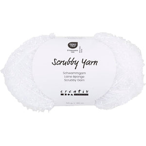 Scrubby Yarn L: 90m White 50g