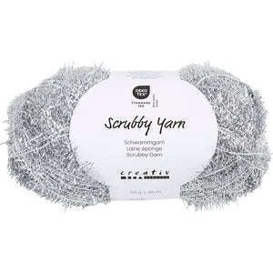 Scrubby Yarn L: 90m Silver 50g