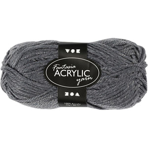 Creativ Fantasy Acrylic Yarn - Grey (50g)