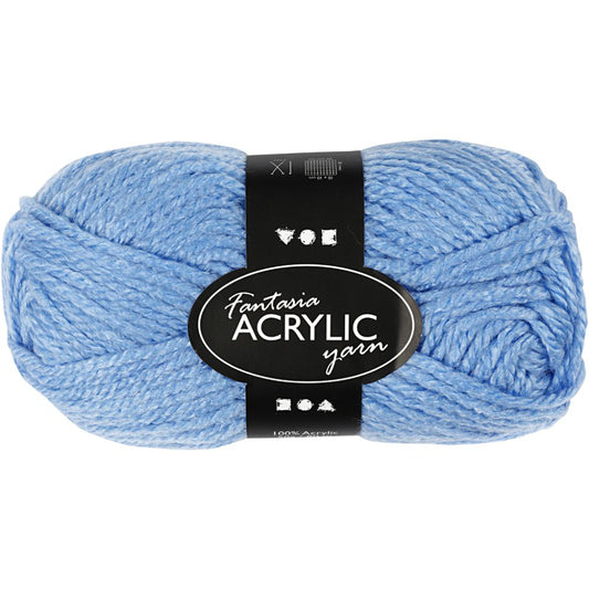 Creativ Fantasy Acrylic Yarn - Blue (50g)