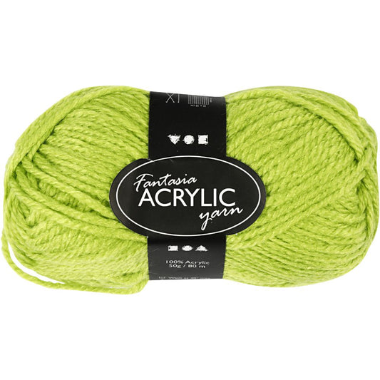Creativ Fantasy Acrylic Yarn - Light Green (50g)