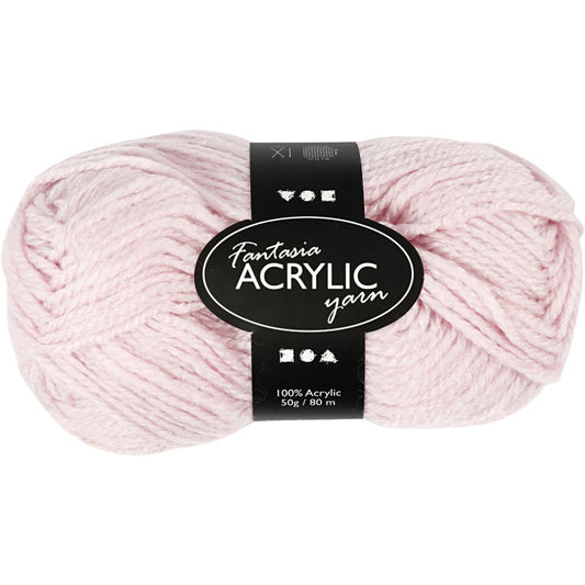 Creativ Fantasy Acrylic Yarn - Light Red (50g)