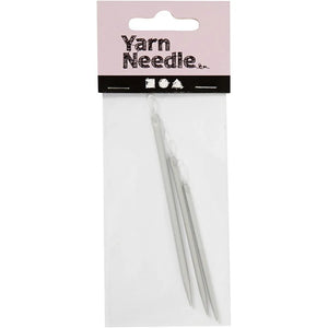 Yarn Needle, L: 6+7+8.5 cm, 3 pcs