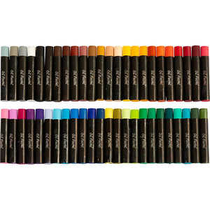 Oil Pastels L:7cm Thickness 11mm  - Assorted Colours (4(8 Pack))