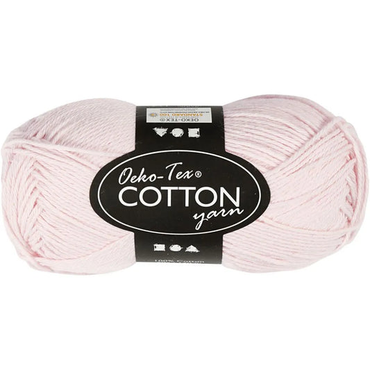 Cotton Yarn, dusty rose, no. 8/4, L: 170 m, 50 g