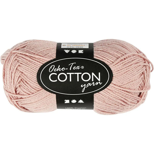 Cotton Yarn, beige, no. 8/4, L: 170 m, 50 g/ 1 ball