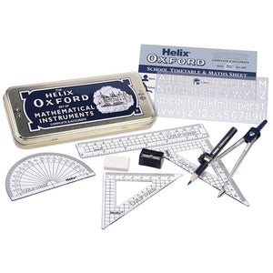 Helix Oxford Maths Set With Storage Tin