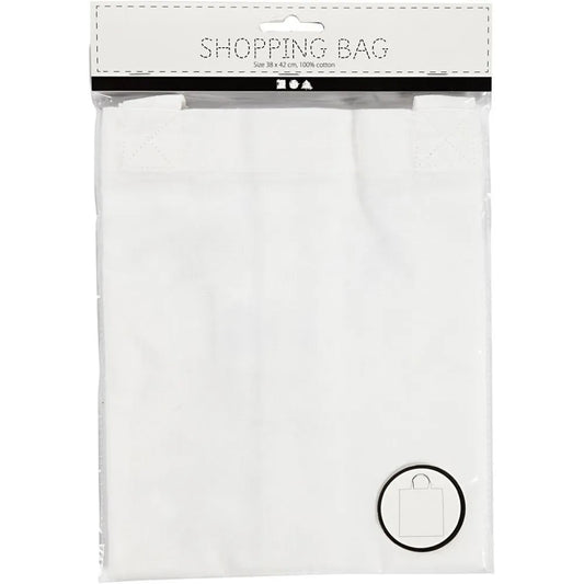 Shopping Bag, size 38x42 cm, 130 g/m2, 1 pc, white