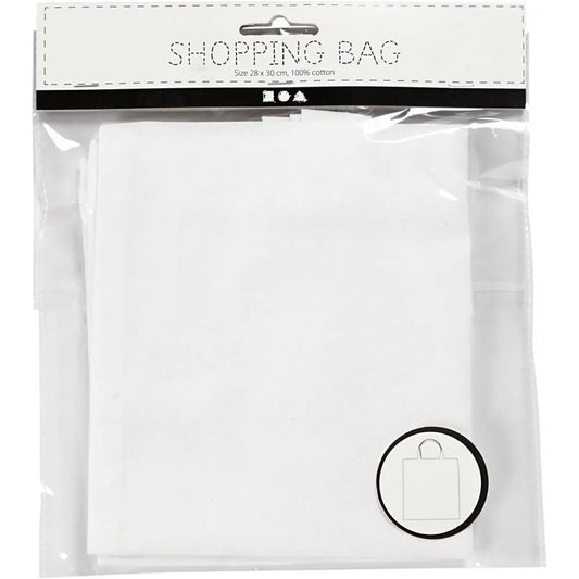 Shopping Bag, size 28x30 cm, 130 g/m2, 1 pc, white