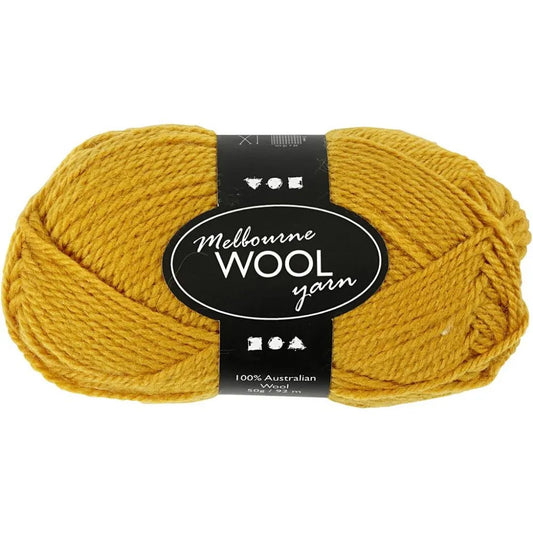 Wool Yarn -Dark Yellow