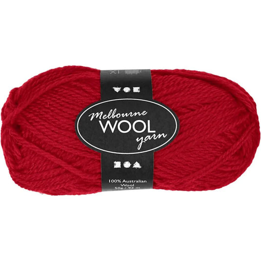 Wool Yarn- Red