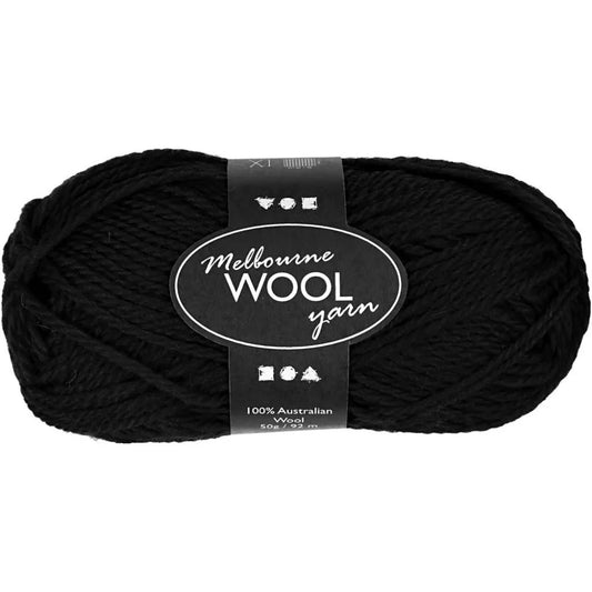 Wool Yarn- Black