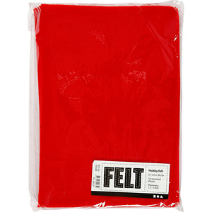 A4 Felt -Red Pk.10