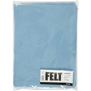 A4 Felt Sheets - Light Blue (Pack of 10)