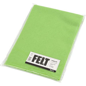 A4 Felt Sheets - Light Green (Pack of 10)