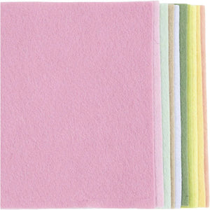 Craft Felt - A4 Pastel Colours (10 Pack)