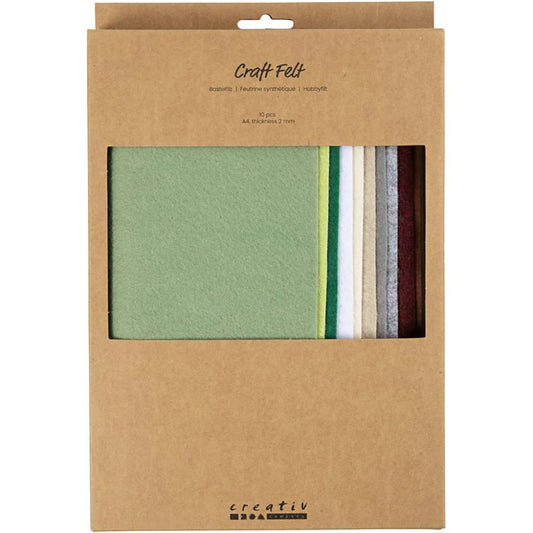 Craft Felt - A4 Natural (10 Pack)