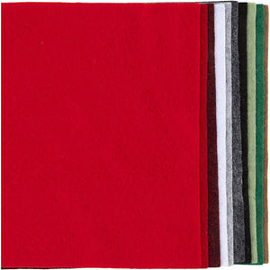 Craft Felt - A4 Christmas Colours (10 Pack)