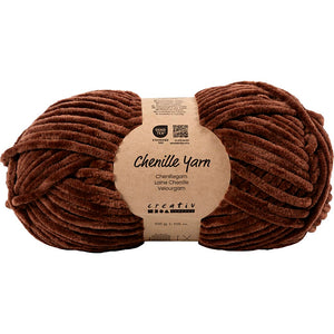 Velour Yarn L: 105m Needle 5-6 Brown 100g